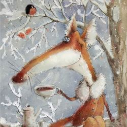 Лиска (открытка-постер) из "Зимнего набора"