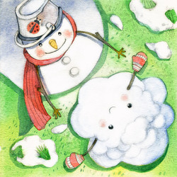 "Снеговик и облако"