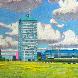 Здание заводоуправления ВАЗа в Тольятти