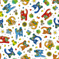 Seamless pattern Kittens