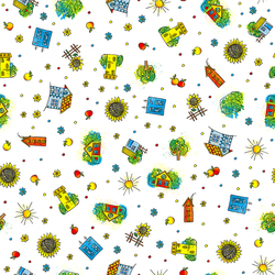Seamless pattern Houses