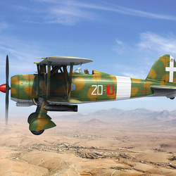 Fiat CR.42 AS (box art for ICM)
