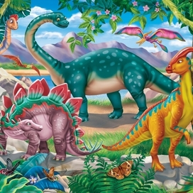 Динозавры для пазлов