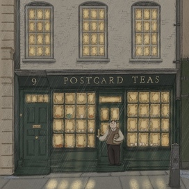Фасад чайного магазинчика в Лондоне