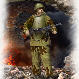Солдат инженерно-штурмовой бригады (бокс арт для ICM)