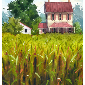 Дом у кукурузного поля