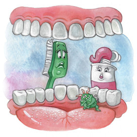Иллюстрация к книге о зубных монстрах