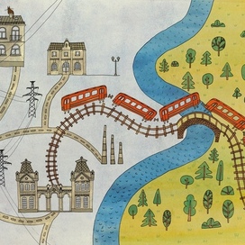 Карта из детской книги