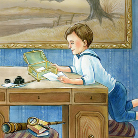 Мальчик у письменного стола