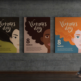 Серия плакатов "Три женщины"