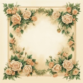 Цветочный орнамент " Розы" ( 1 )