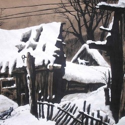 "Зима в городке"