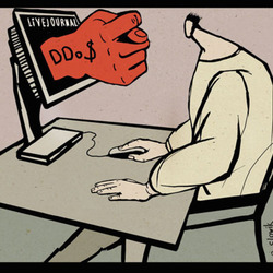 Скетч на тему DDoS-атака ЖЖ