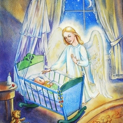 открытка "С днем ангела"
