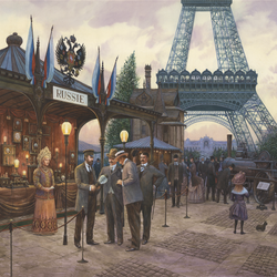 Павильон на всемирной выставке в Париже