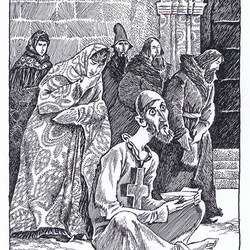 иллюстрация к трагедии А.С.Пушкина "Борис Годунов"