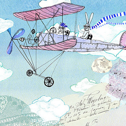Самолет. Иллюстрации для анимации к спектаклю "Продавец игрушек"