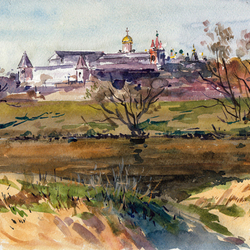 Вид на Савва-Сторожевский монастырь