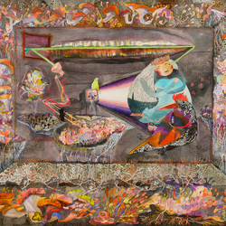 Царство грибов, акварель, 65x75 cm, 2014