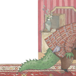Иллюстрация к сказке Джанни Родари "Все началось с крокодила"