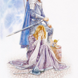 принц Пелинор, принцесса Эвейна и эльфы