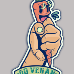 Go Vegan Sticker (2)