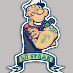 Go Vegan Sticker (3)
