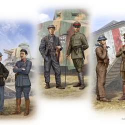 Tankmen of WWI era ( box art for Master Box )