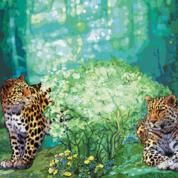Дальневосточные леопарды весной. Обложка ."Дальневосточные леопарды"" 