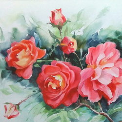 ,,Розовые розы,,