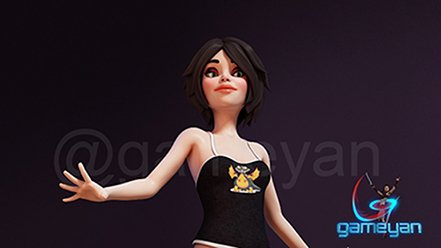 Эбби - 3D Girl Cartoon от GameYan 3D Анимационная Студия