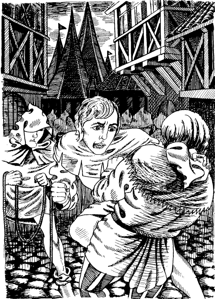 Фрагмент иллюстрации к книге "Удивительные приключения Билла Грэлли"льные приключения Билла Грэлли